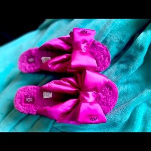 HOT pink UGG slippers